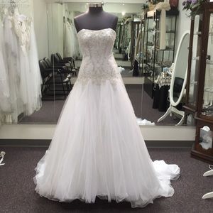 Private Label organza drop waist gown. Size 12